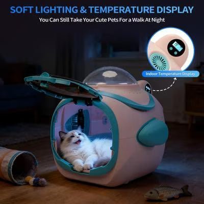 Coziwow 3-in-1 Detachable Space Capsule Pet Stroller Travel Carrier Dog & Cat - Image 4