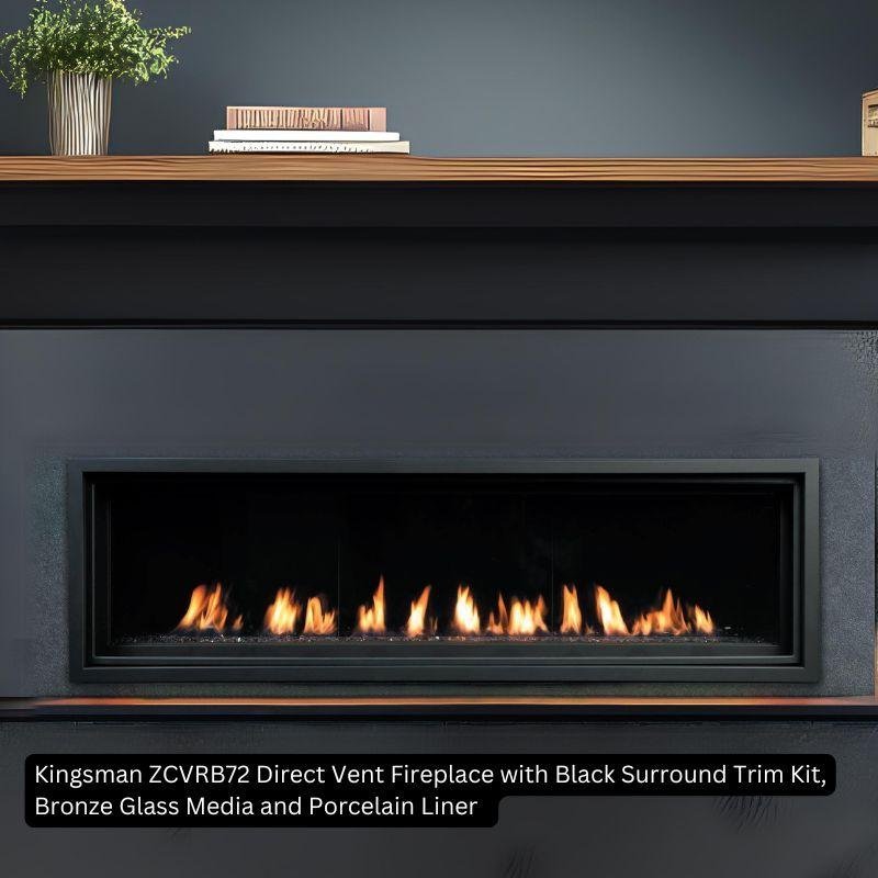 Kingsman Valve Fireplace Linear for 36 x ZCVRB3622 - Image 2