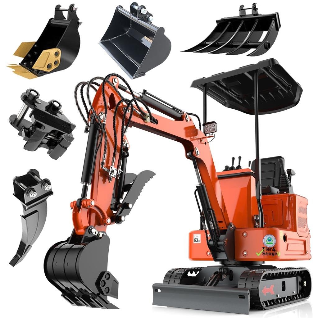 Digmaster 1.2 Ton Mini Excavator 13.5hp B&S Gasoline Engine - Image 3