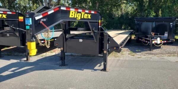 Big Tex 25GN 40-Foot Heavy-Duty Gooseneck Trailer – Tandem Dual Axle, Black Steel Deck