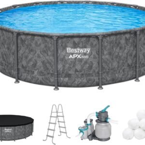 Bestway APX 365 16-Foot x 48-Inch Round Above Ground Pool Set