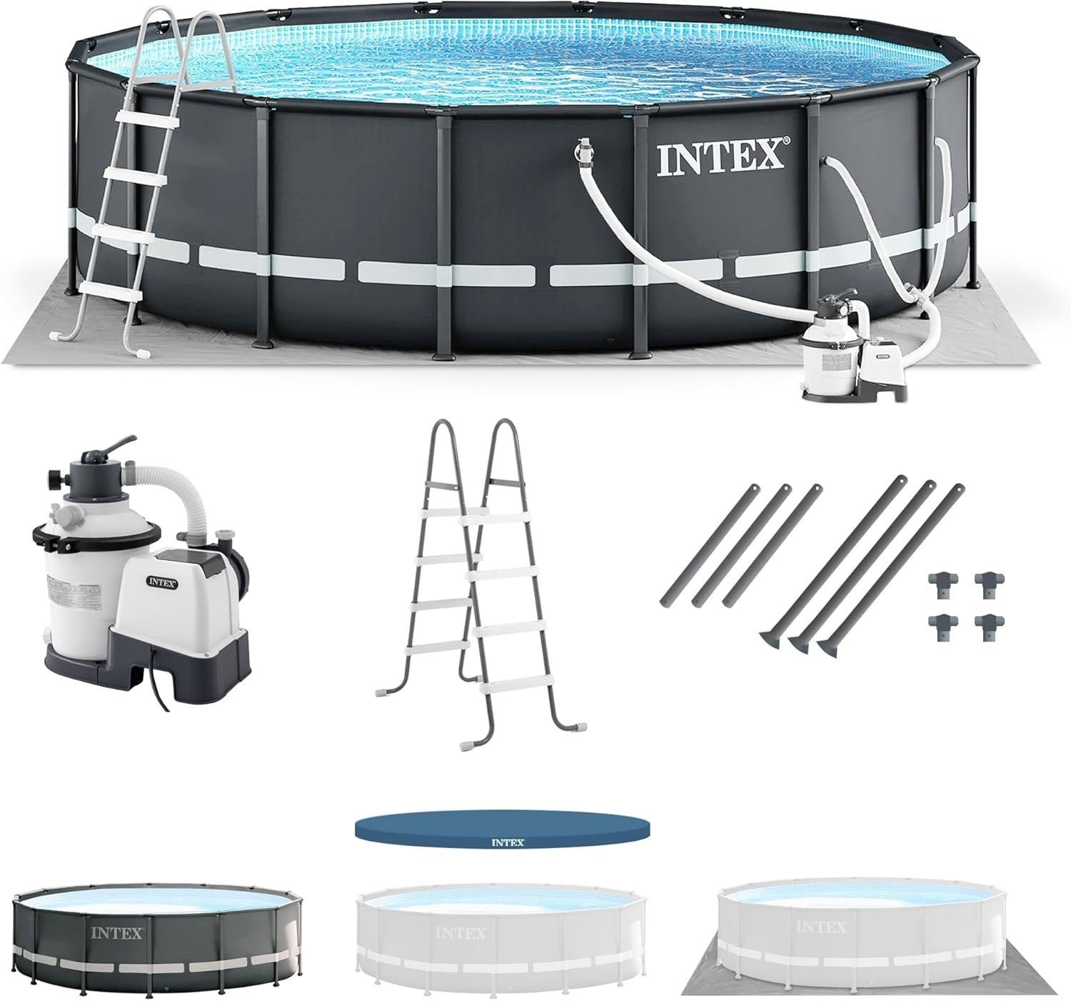 Intex Ultra XTR 14-Foot Round 42-Inch Deep Soft Sided Above Ground Swimming Pool