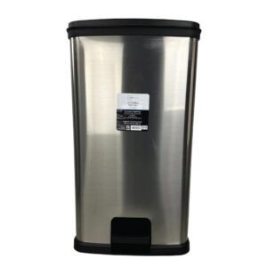 Mainstays 13.2 Gallon Plastic Step Trash Can with Lid