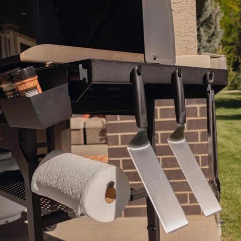 Forged 4 Burner Liquid Propane Outdoor Griddle with Hood Black - Image 2
