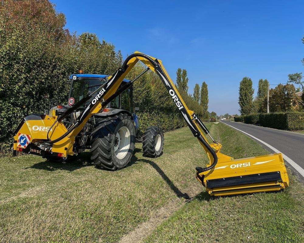 Orsi 3- PT Boom Mower ( Hydraulic Arm ) | Model Hedge-160 | Maximum Reach 13' 8" Ft | Horsepower 20-75 HP | For Tractors - Image 2