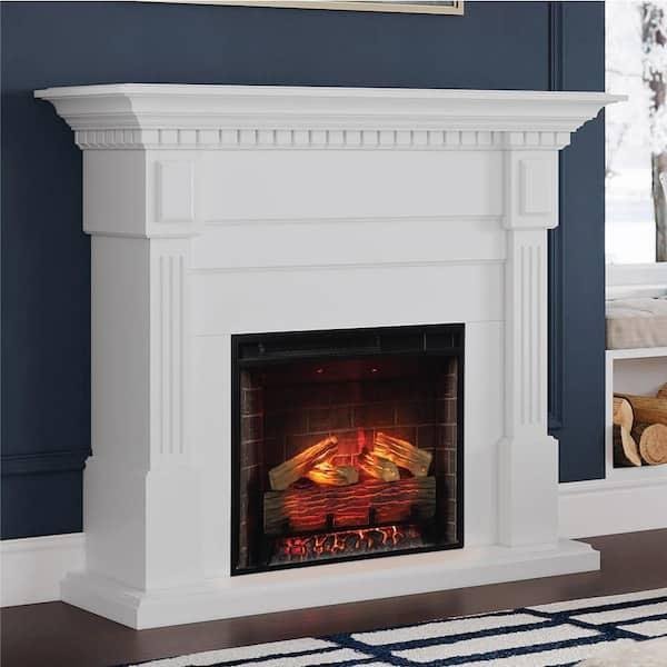 Modern Ember Augustine 55-in Electric Fireplace Mantel Package - Image 2