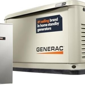 Generac Guardian 22kW Home Standby Generator with 200 Amp Transfer Switch, Durable All Aluminum, WiFi Enabled with G-Force Engine, Easy to Use, Who...