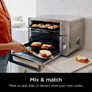 Air Fryer with SmartFinish & DualZone Technology DCT601: Stainless Steel, Convection Bake, Air Fry