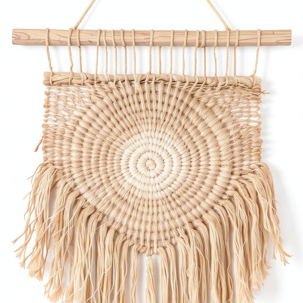 Urban Nestif Woven Wall Hanging Natural Jute – Durable Texture, Beige, Small - Image 4
