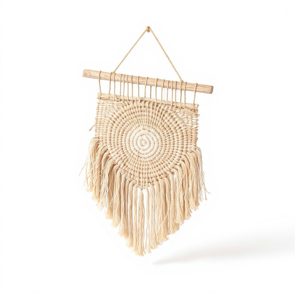 Urban Nestif Woven Wall Hanging Natural Jute – Durable Texture, Beige, Small - Image 3