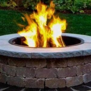 DIY Round Wood Burning Fire Pit Kit garden