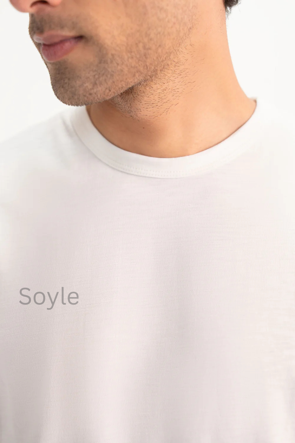 Soyle Classic Crew Neck White Tee - Image 3