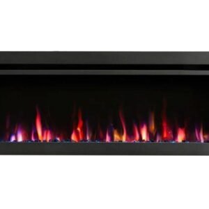 SimpliFire 50" Allusion Platinum Linear Electric Fireplace