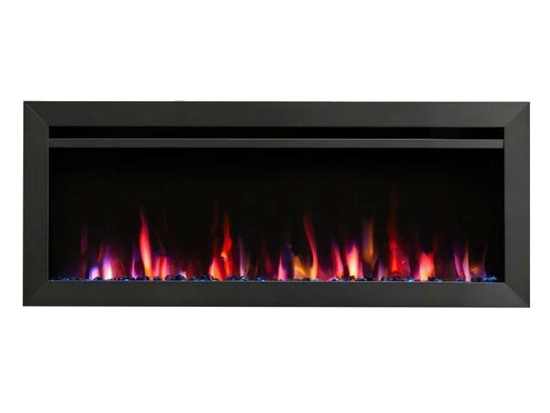 SimpliFire 50" Allusion Platinum Linear Electric Fireplace