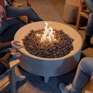 Neighbor Rook Round Fire Table