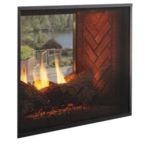 Majestic Lo-Rider Designer See-Thru Vent-Free Firebox with Herringb LSTF36