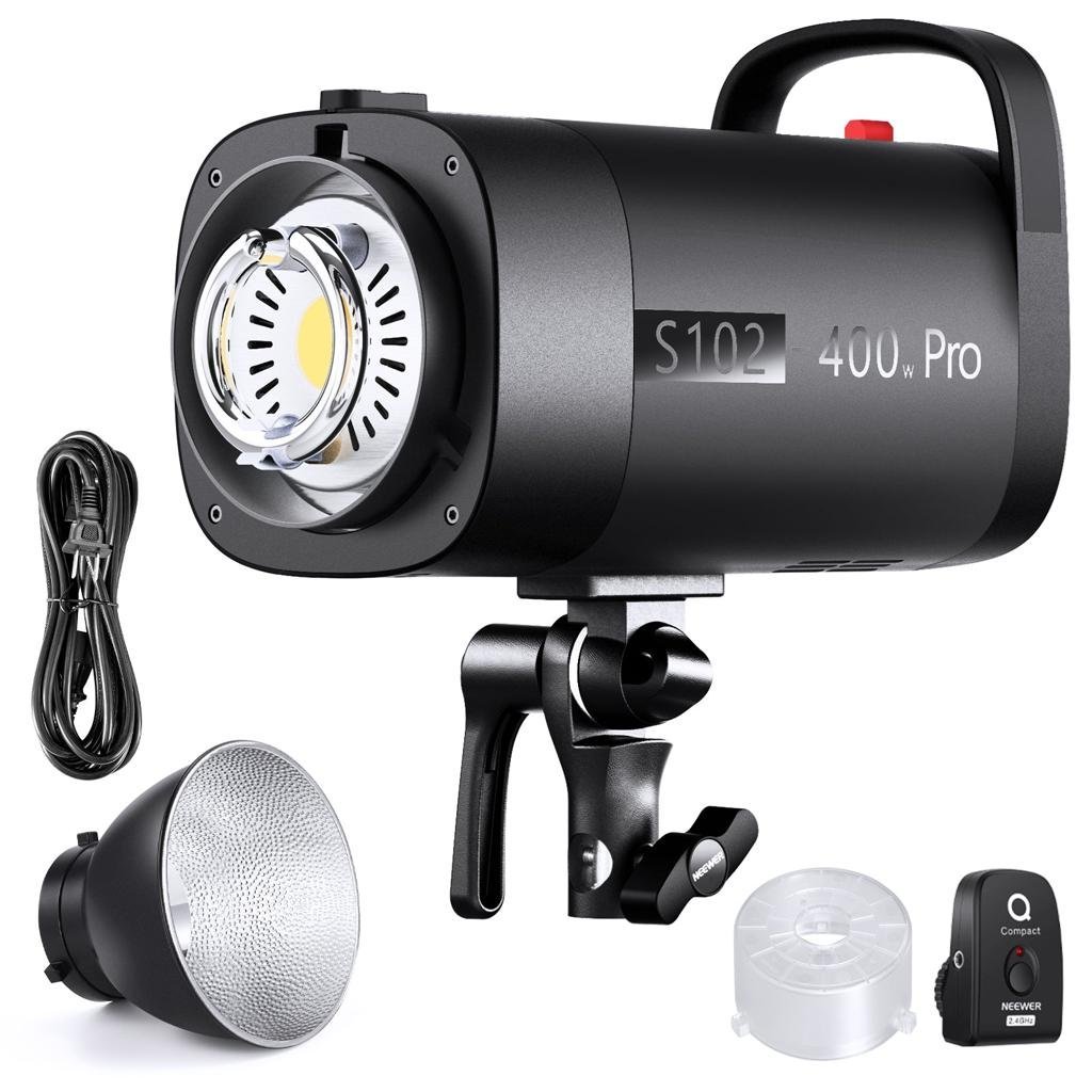 NEEWER 2 Pack S102-400W PRO Studio Monolight Flash Kit - Image 3