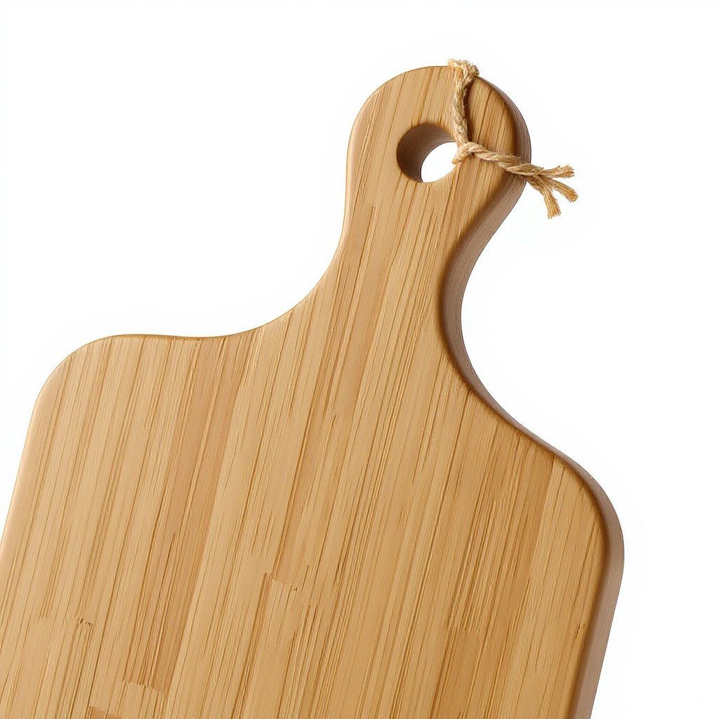 Urban Nestif Bamboo Wood Serving Board – Minimalist Decor, Light Brown, 12 x 8 Inches - Image 4
