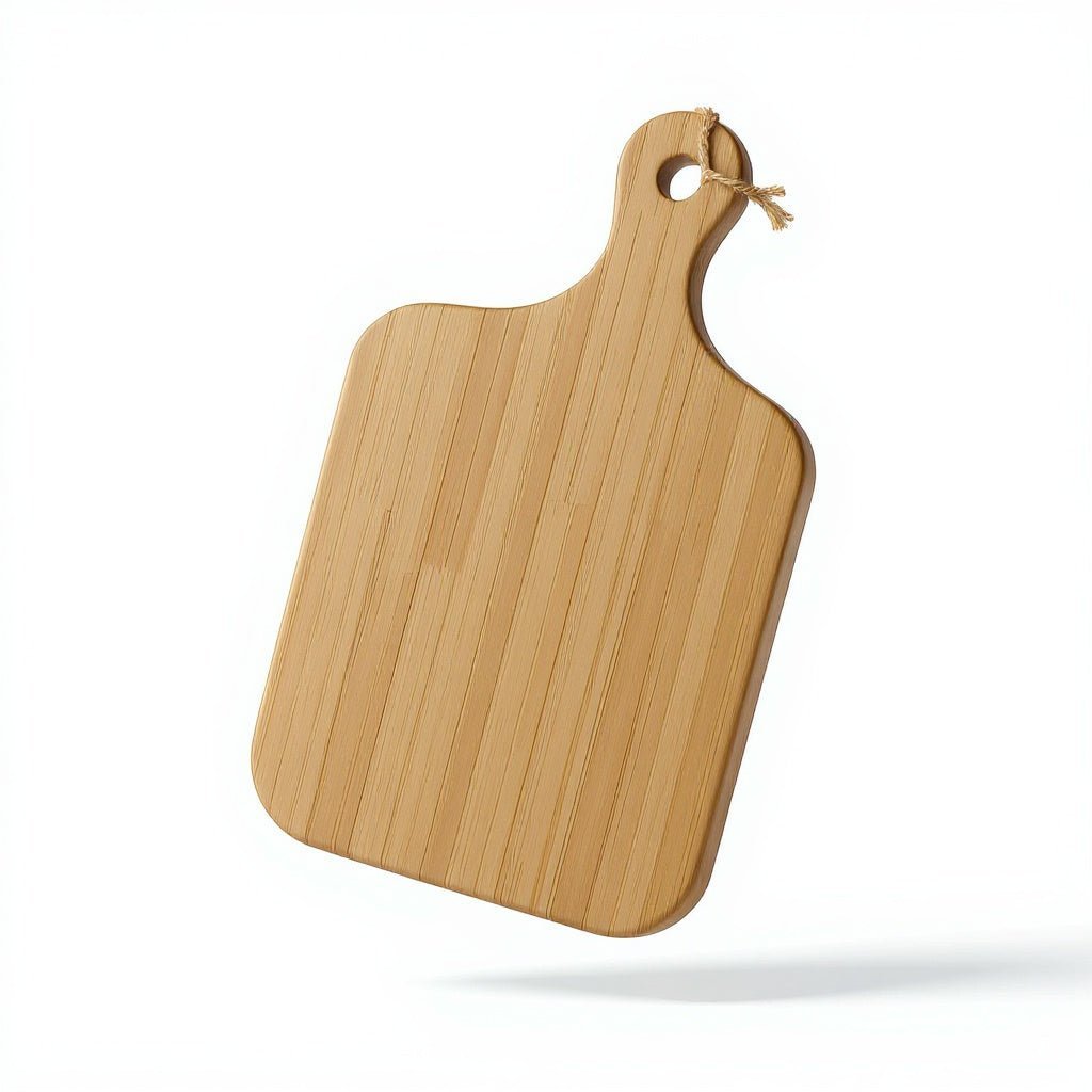Urban Nestif Bamboo Wood Serving Board – Minimalist Decor, Light Brown, 12 x 8 Inches - Image 3