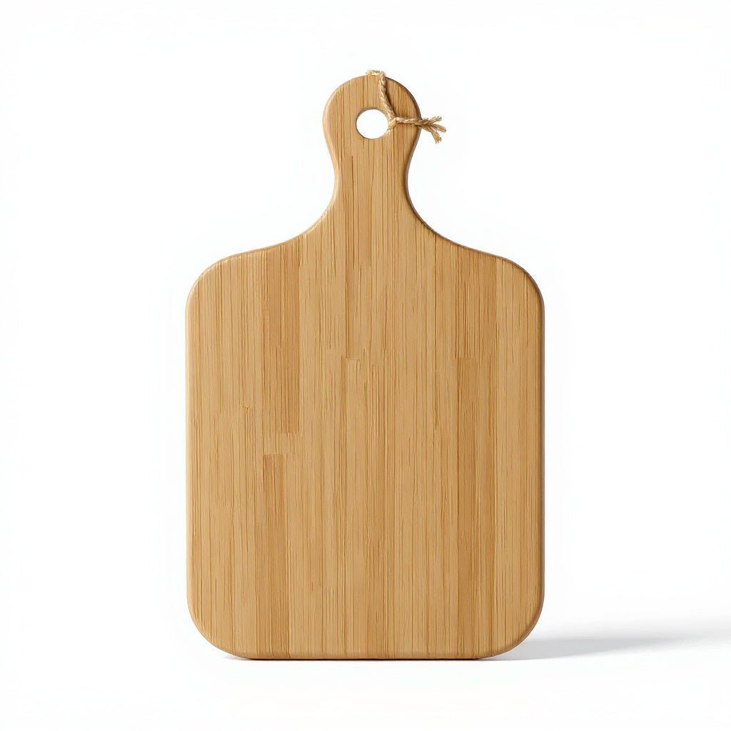 Urban Nestif Bamboo Wood Serving Board – Minimalist Decor, Light Brown, 12 x 8 Inches - Image 2