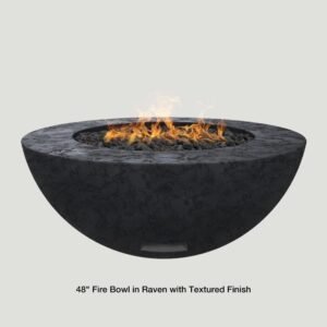 48" CIRCUM solid concrete fire bowl