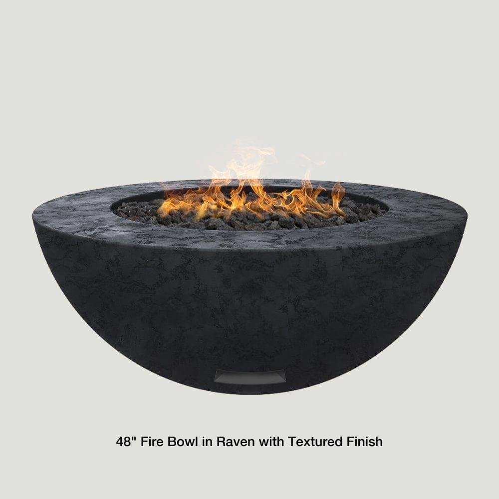 48" CIRCUM solid concrete fire bowl