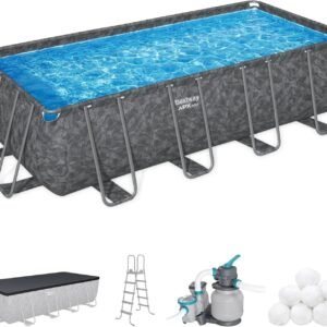Bestway APX 365 18-Foot x 9-Foot x 52-Inch Rectangular Above Ground Swimming Pools