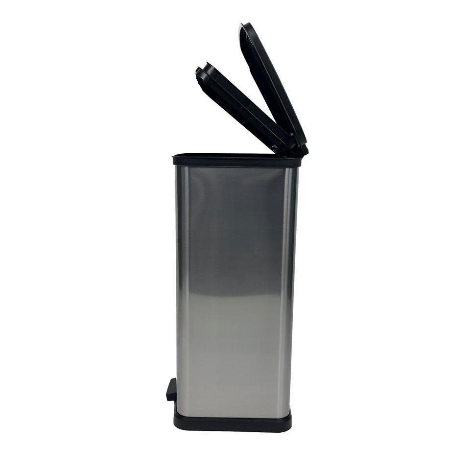 Mainstays 13.2 Gallon Plastic Step Trash Can with Lid - Image 3