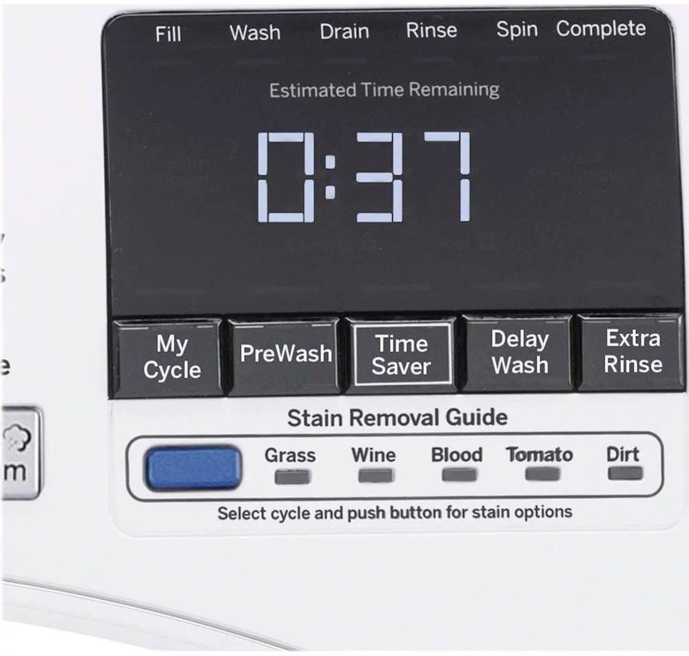 GE – 4.5 Cu. Ft. Stackable Front Load Washer – White - Image 6