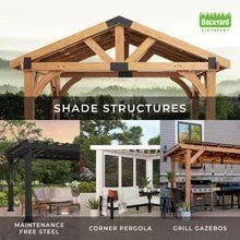 16x12 trenton modern steel pergola with sail shade soft canopy - Image 9