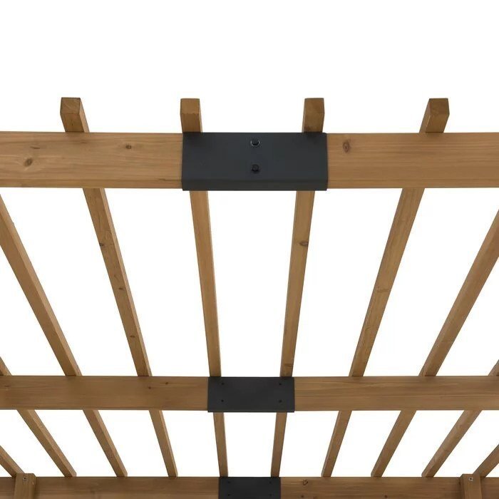 SummerCove 10.5 ft. x 10 ft. Cedar Wood Pergola with Adjustable Hanging Planters - Image 5