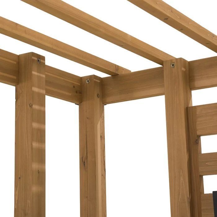 SummerCove 10.5 ft. x 10 ft. Cedar Wood Pergola with Adjustable Hanging Planters - Image 7