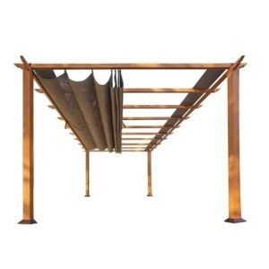 Verona 16 Ft. W x 11 Ft. D Aluminum Pergola with Canopy
