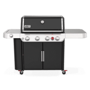 Nexgrill 4-Burner Propane GAS Grill in Black with Side Burner and Stainless Steel Main Lid