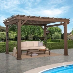 Outdoor Living 12 ft. x 10 ft. Steel Traditional Pergola