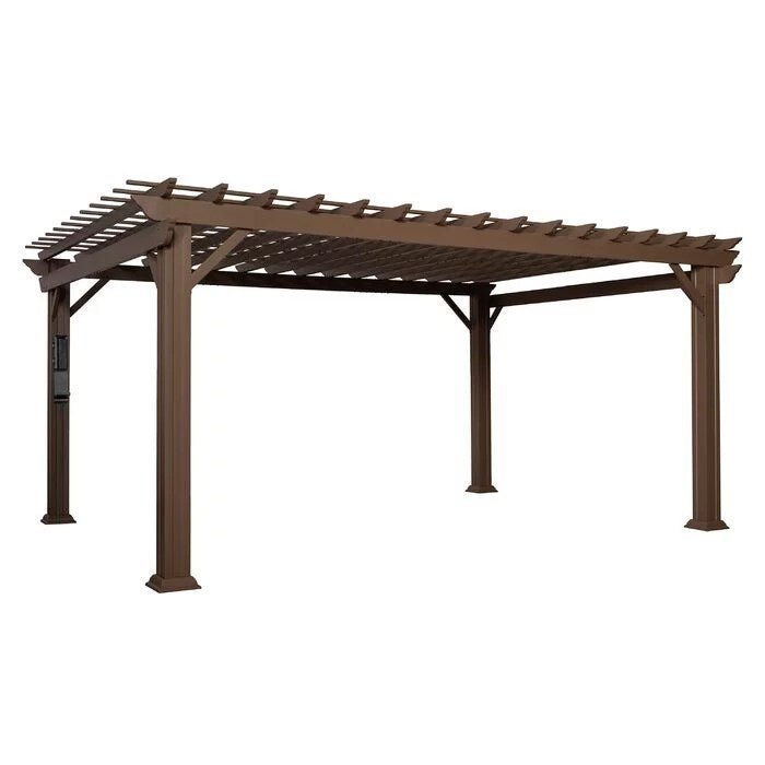 Outdoor Living 16 ft. x 12 ft. Steel Traditional Pergola - Image 12
