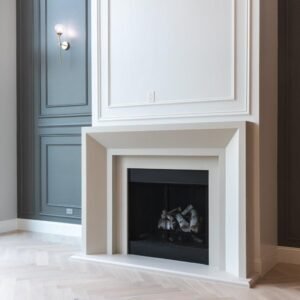 Newport Cast Limestone Surround - Architectural Cast Limestone / Standard: Honed / No Hearth