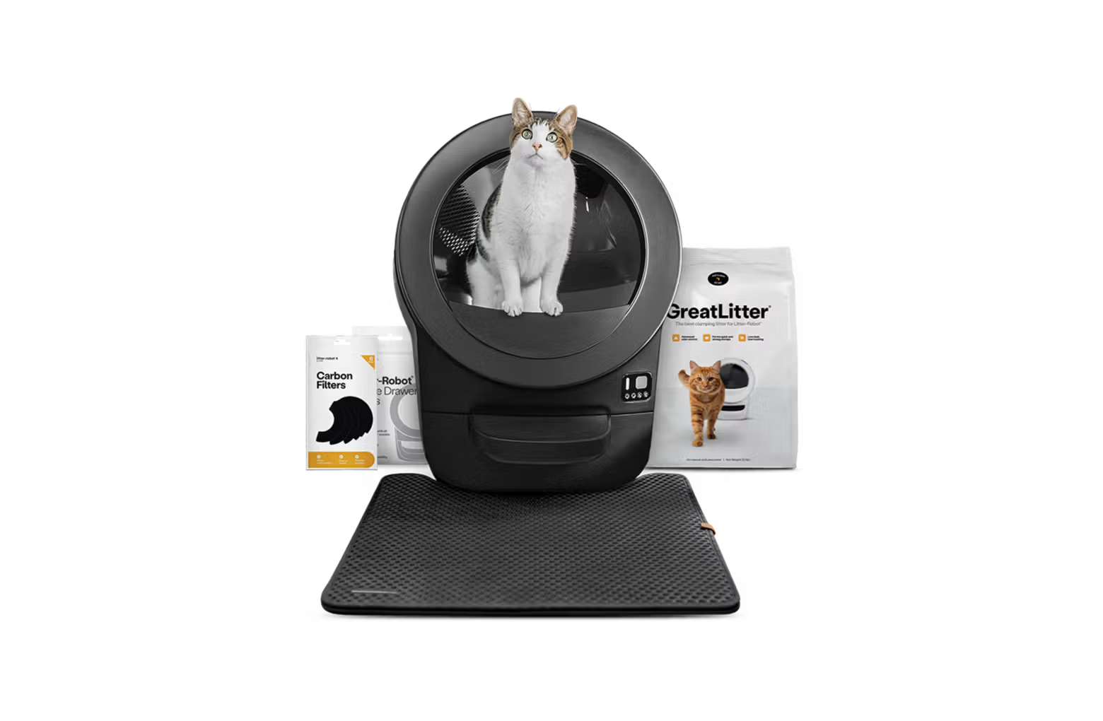 Smart Self-Cleaning Cat Litter Box Complete Bundle
