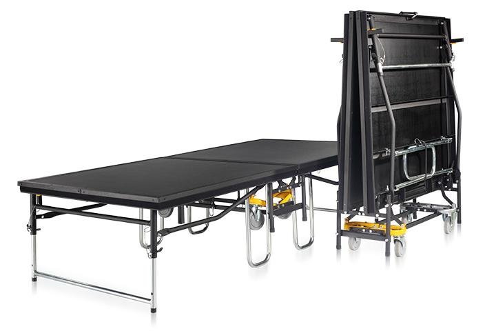 Mobile Folding 8' X 4' Stage Section (In Polypropylene Finish)
