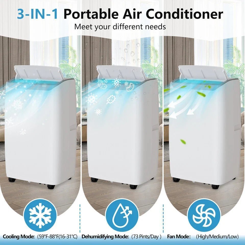 14000 BTU Portable Air Conditioner AC Unit Cooler Fan 750 Sq. ft - Image 2
