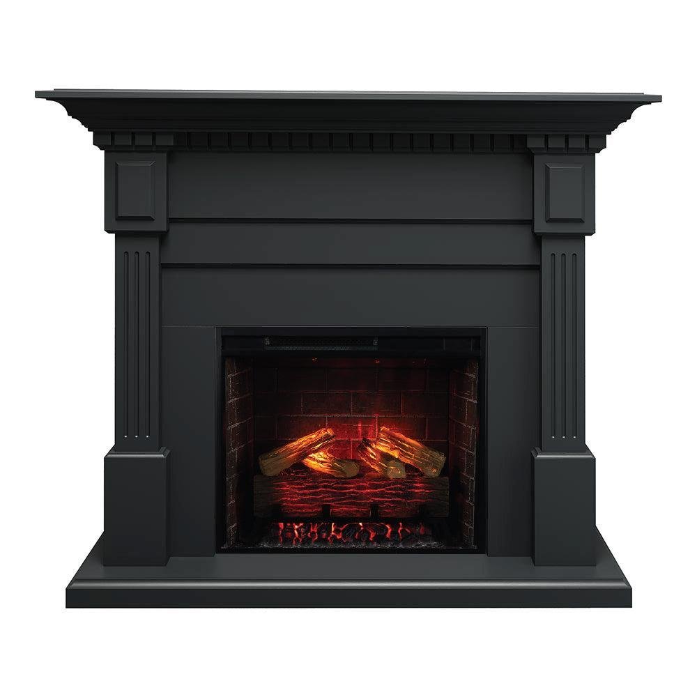Modern Ember Augustine 55-in Electric Fireplace Mantel Package