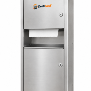 DealsNest Convertible Paper Towel Dispenser & Waste Receptacle – Recessed